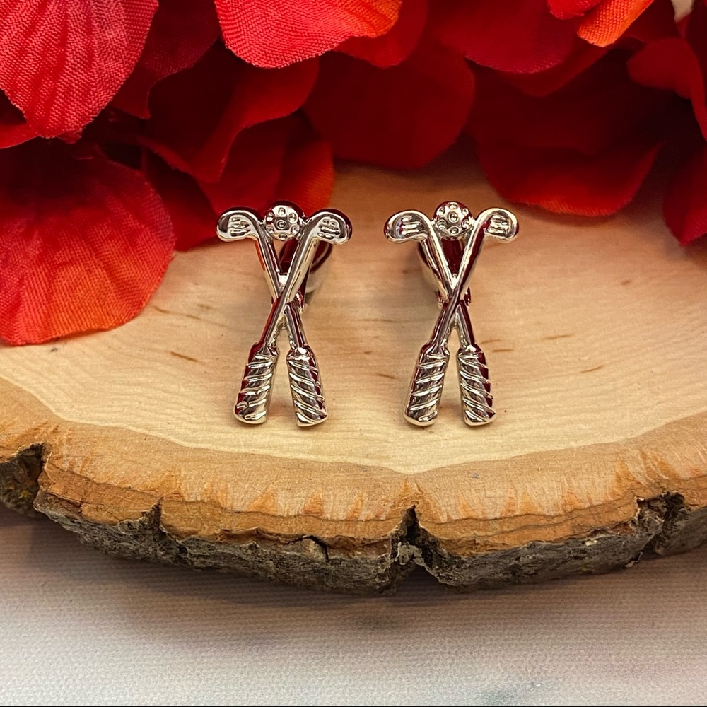 Silver Golf Club Cufflinks - Picture 6 of 15